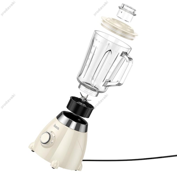 Блендер Hoco HE33 electric retro juicer blender 500W 1.5L Milky white