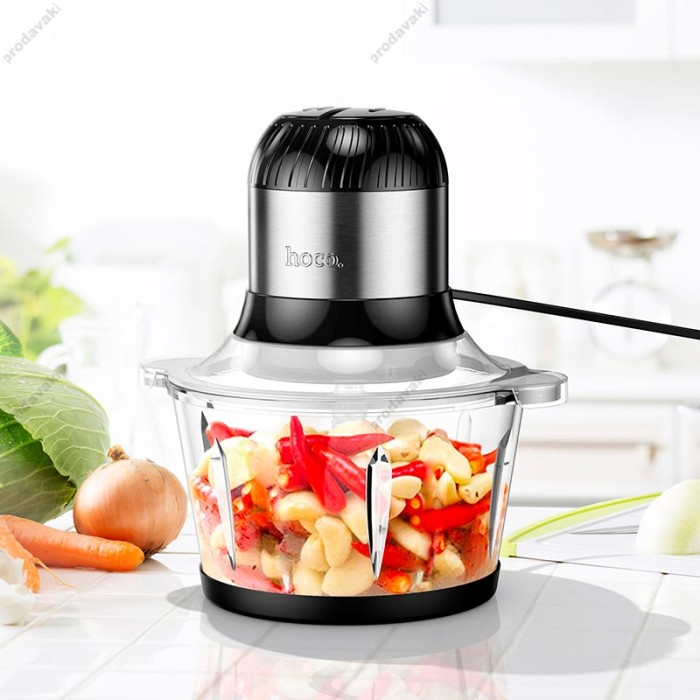 Електричний подрібнювач Hoco HE34 1,8л скляний Black