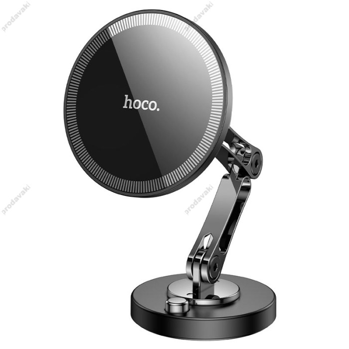 Автомобільний тримач Hoco H50 Jacques metal ring magnetic car holder Black Grey