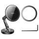 Автомобільний тримач Hoco H50 Jacques metal ring magnetic car holder Black Grey