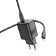 Мережевий зарядний пристрійHoco N42 Elogiado dual-port charger Lightning cable 45W Black