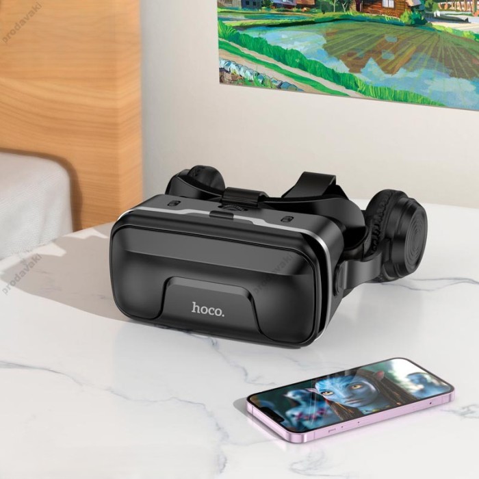 3D окуляри віртуальної реальності HOCO DGA10 Cool VR glasses Black
