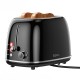 Тостер Hoco HJD11A Kitchen retro toaster 850W 38mm slot 6 levels Black
