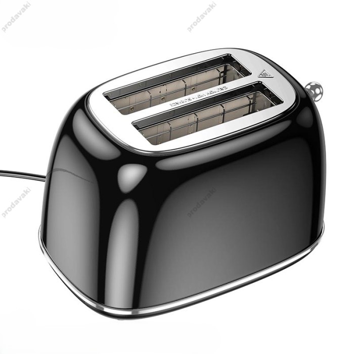 Тостер Hoco HJD11A Kitchen retro toaster 850W 38mm slot 6 levels Black