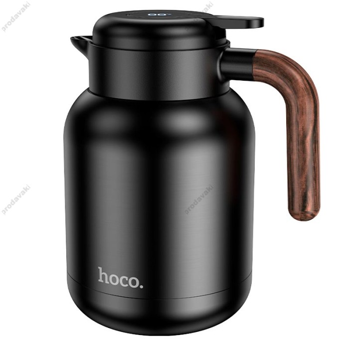 Термос HOCO HJD13A cool stainless steel tea separation insulation pot with digital display 1.5L Black