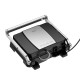 Електрогриль HOCO HE40 Dual heating smokeless non-stick electric frying pan 1800W 5 mode temp Silver
