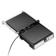 Електрогриль HOCO HE40 Dual heating smokeless non-stick electric frying pan 1800W 5 mode temp Silver