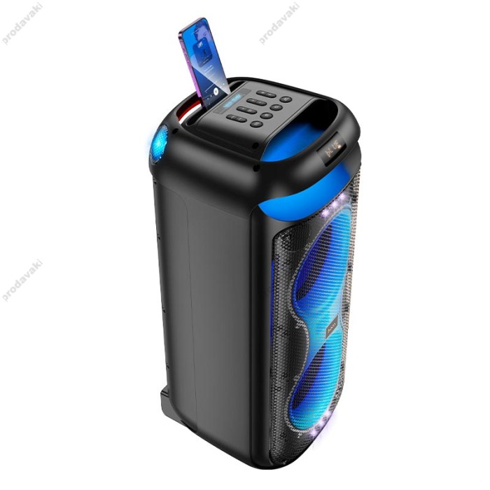 Портативна колонка Bluetooth HOCO HA13 Max Ramon outdoor 2 мікрофони 60W Black