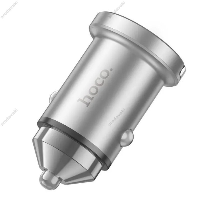 Автомобільний зарядний пристрій Hoco NZ10 Handy car charger 4A 45W Silver