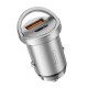 Автомобільний зарядний пристрій Hoco NZ10 Handy car charger 4A 45W Silver