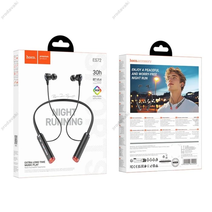 Бездротові Bluetooth навушники Hoco ES72 Benevolent Neck-Mounted Neckband BT 5.4 Black