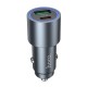 Автомобільний зарядний пристрій HOCO Z60 Bloom PD30W+QC3.0 48W Metal Grey