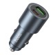Автомобільний зарядний пристрій HOCO Z60 Bloom PD30W+QC3.0 48W Metal Grey