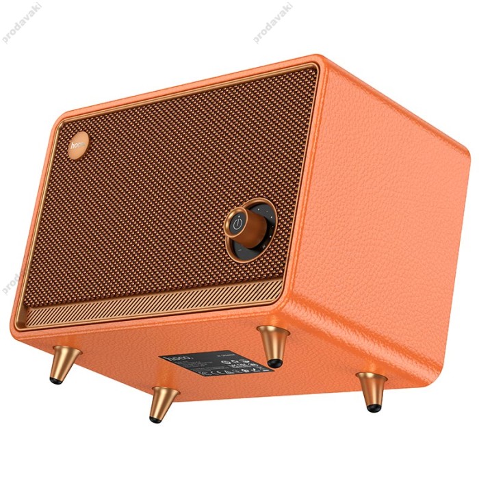 Портативна колонка Bluetooth HOCO BS65 Pearl sound retro desktop speaker 30W Orange