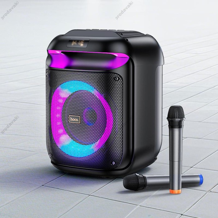 Портативна колонка Bluetooth HOCO HA13 Ramon outdoor з двома мікрофонами BT5.4 60W Black