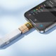 Перехідник HOCO UA36B Type-C male to USB female OTG transparent adapter 480Mbps 3A Black