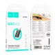 Перехідник HOCO UA36D Type-C male to iP Lightning female transparent adapter 480Mbps 3A Black