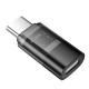 Перехідник HOCO UA36D Type-C male to iP Lightning female transparent adapter 480Mbps 3A Black