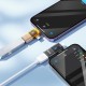 Перехідник HOCO UA36E iP Lightning male / Type-C male to USB female OTG 2-in-1 transparent adapter 480Mbps 2A Black