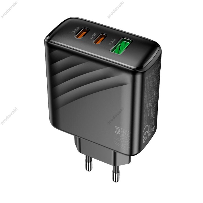 Мережевий зарядний пристрій HOCO CS26A Article charger 45W Black