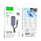 Мережевий адаптер Hoco UA37 ethernet adapter Type-C to RJ45 1000 Mbps 0.12m Grey