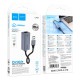 Мережевий адаптер Hoco UA37 ethernet adapter USB to RJ45 1000 Mbps 0.12m Grey