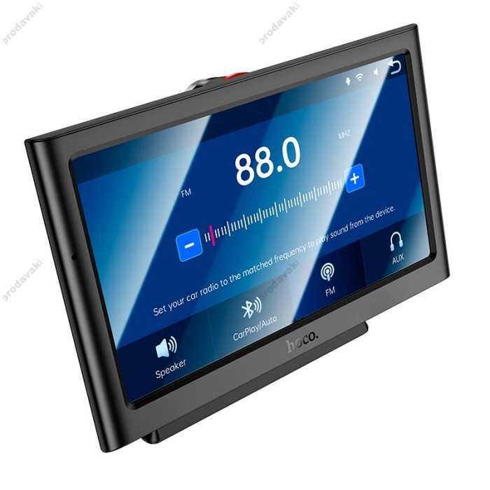 Монітор для авто HOCO HU2 Imogen Car wireless portable screen Car Play Android Auto 7" 1024x600  Black