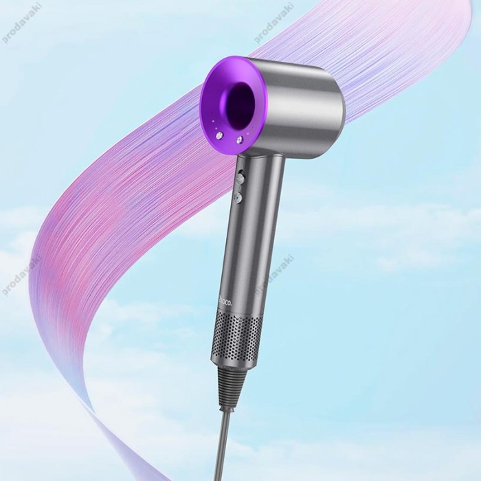 Фен Hoco HP11 high-speed negative ion hair dryer 1600W Purple