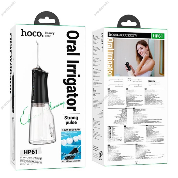 Іригатор для чищення зубів HOCO HP61 Electric oral flushing device Black
