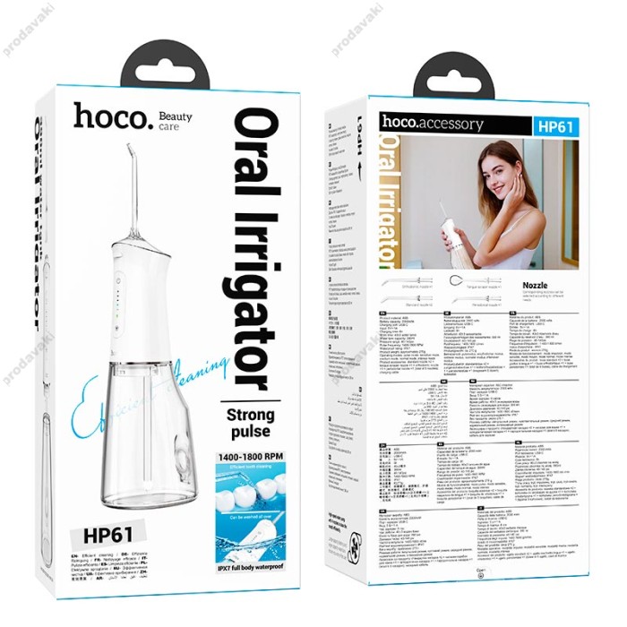 Іригатор для чищення зубів HOCO HP61 Electric oral flushing device White