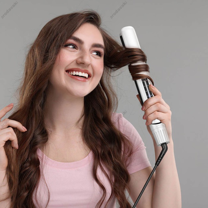 Плойка для волосся Hoco HP41 Straight And Curly Hair Straightene White
