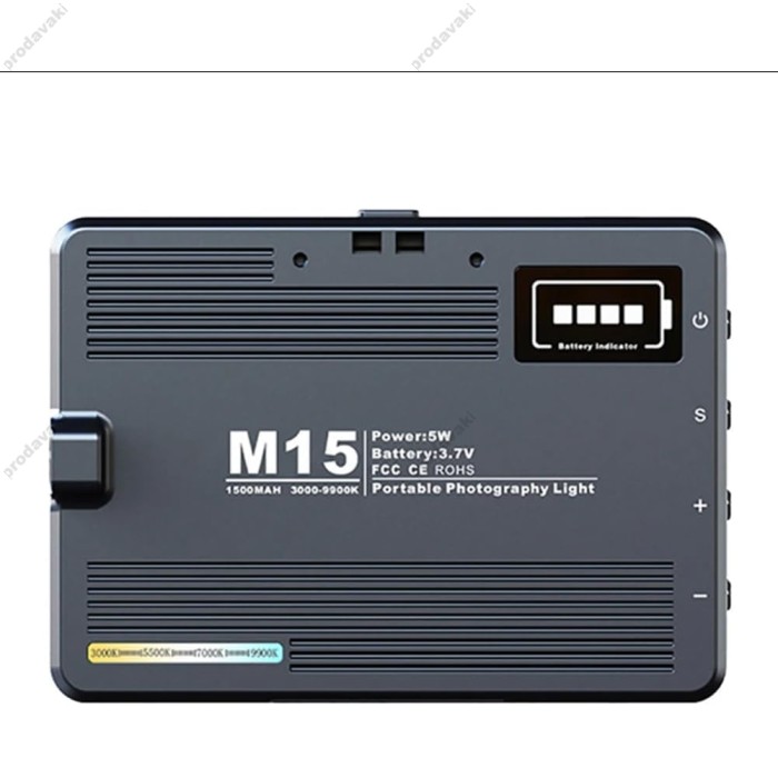Накамерне відеосвітло LED CH M15 3000K-9000K
