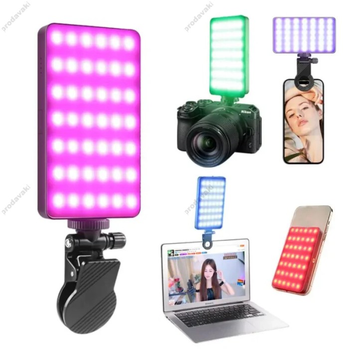 Накамерне відеосвітло LED CH M20 RGB 2500K-9000K