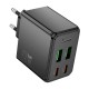 Мережевий зарядний пристрій HOCO CS18A Ocean charger 45W Black
