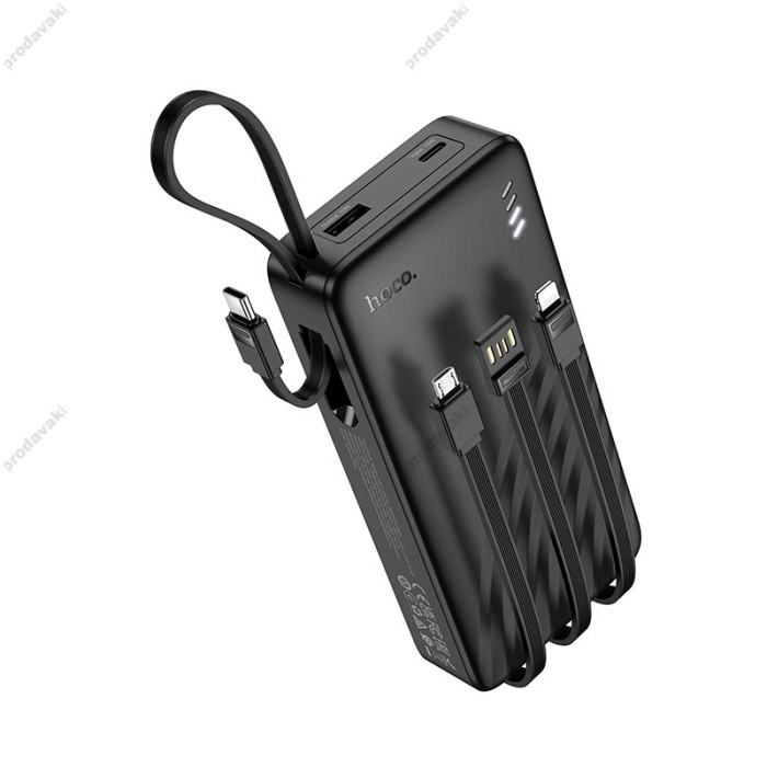 Повербанк портативний акумулятор Power bank Hoco J146A Night tide 20000 mAh Black