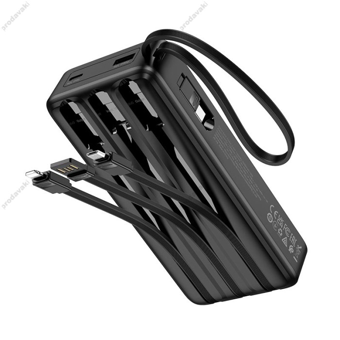 Повербанк портативний акумулятор Power bank Hoco J146A Night tide 20000 mAh Black