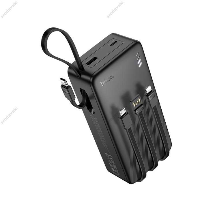 Повербанк портативний акумулятор Power bank Hoco J146B Night tide 30000 mAh Black