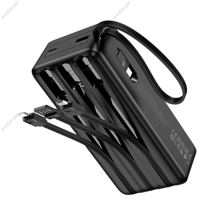Повербанк портативний акумулятор Power bank Hoco J146B Night tide 30000 mAh Black