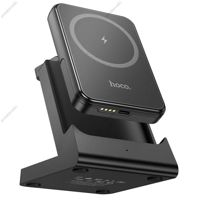 Повербанк портативний акумулятор Power bank Hoco J149 Victory MagSafe магнітний 3in1 20W 5000 mAh Black
