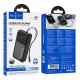 Повербанк портативний акумулятор Power bank Hoco Q41 Bright telescopic cable 22.5W 20000 mAh Black