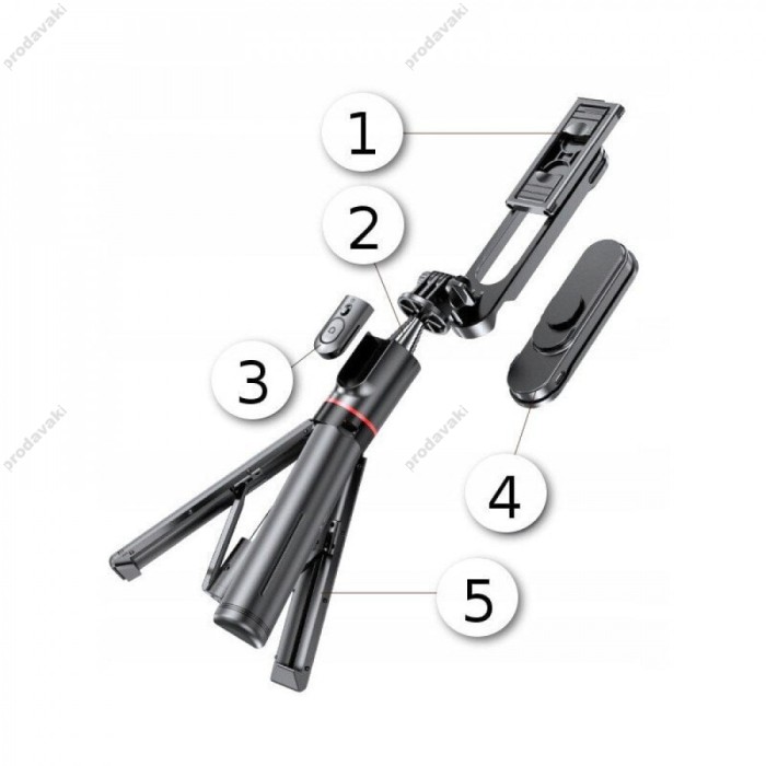 Монопод-трипод Monopod Tripod CH L15 1.11m Black