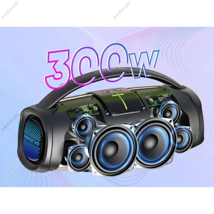 Портативна колонка Bluetooth HOPESTAR A65 300W Black