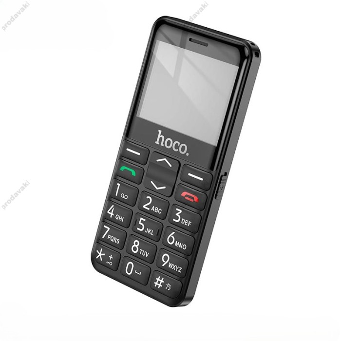 Мобільний телефон HOCO 1385 Dual SIM easy Mobile Phone with Camera and Assistance Button Black
