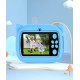 Дитячий фотоапарат моментального друку Print Camera AM-300 Cat Blue