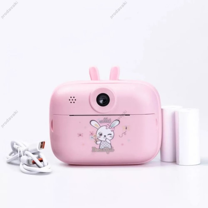 Дитячий фотоапарат моментального друку Print Camera S1 Pink