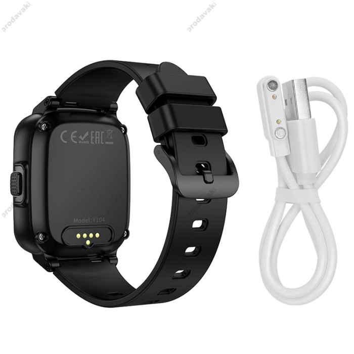 Дитячий смарт-годинник HOCO Y104 4G children phone-watch GPS/WiFi Black