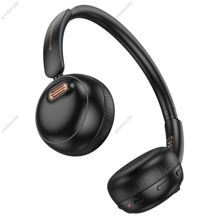 Бездротові Bluetooth навушники Hoco W62 Verso retro headphones BT 5.4 Black 