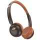 Бездротові Bluetooth навушники Hoco W62 Verso retro headphones BT 5.4 Brown