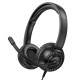 Дротові навушники HOCO W112 Pure headphones Omnidirectional microphone Black