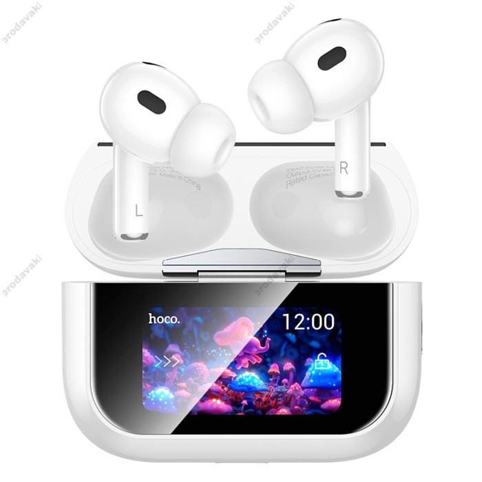 Бездротові Bluetooth навушники HOCO EW79 Bright true wireless ANC touch screen BT 5.4 White